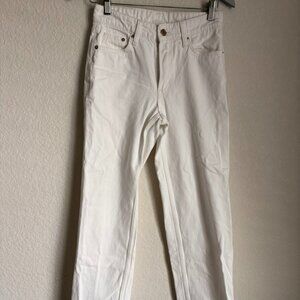 White Wide Leg Jeans from H&M - Size 2